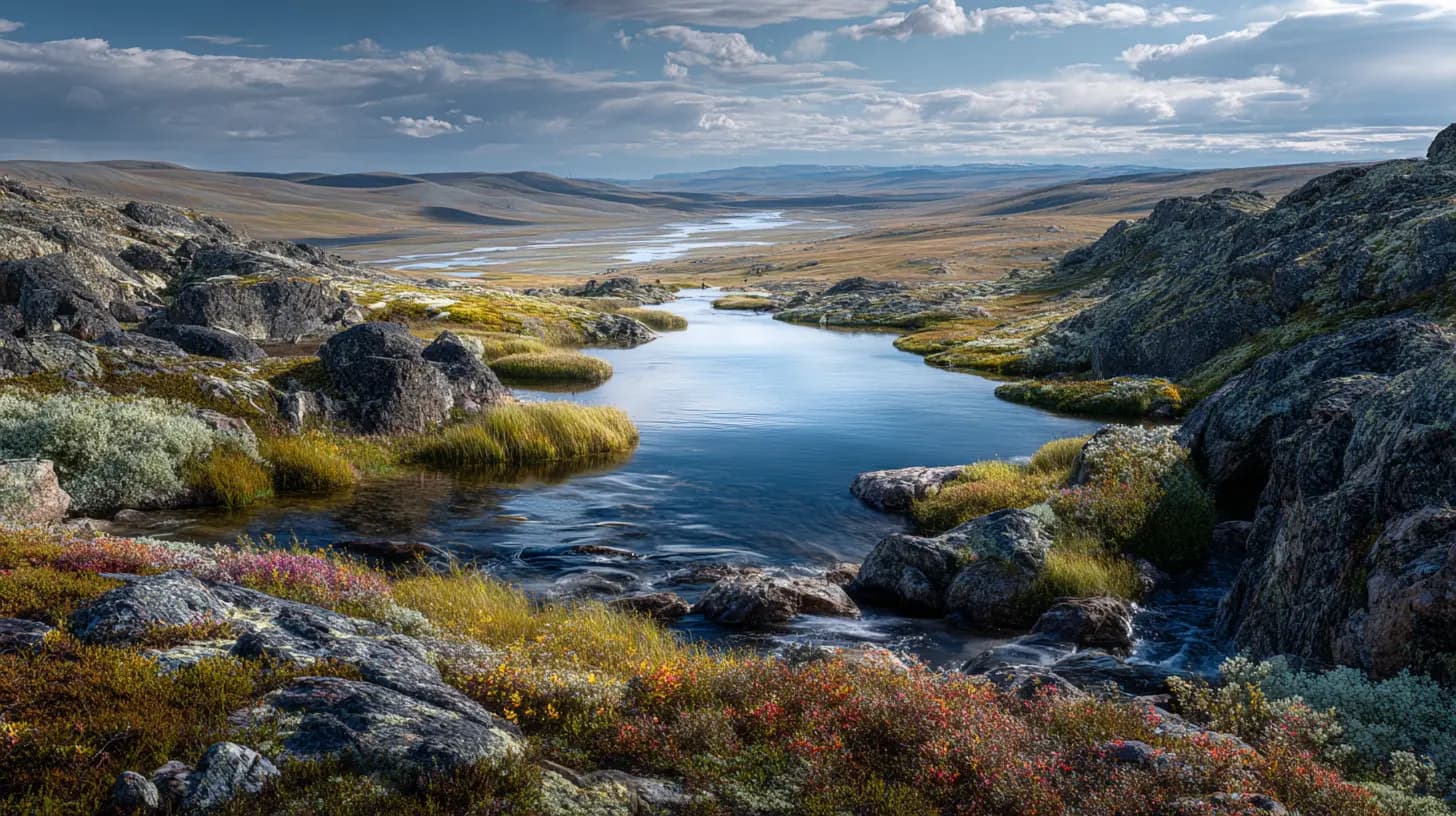 Røyefiske ved fjellvann med telt på vidda i Troms — eksklusivt helikopterfiske