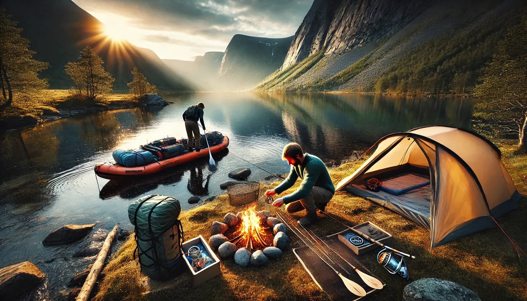 Beste fluefiske i Norge året 2025 er uten tvil i Finnmark og på en Packraft. Padling i Finnmark er årets beste eventyr.